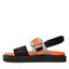 Calvin Klein Jeans Sandalen Calvin Klein Jeans Doublebar Hardware YM0YM00643 Black/Orange 0JH