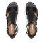 Tamaris Szandál Tamaris 1-28221-28 Black/Struct. 027