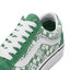 Vans Zapatillas de tenis Vans Old Skool VN0A3WKT4QC1 (Off The Wall) Green/Trwht