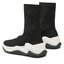 Kurt Geiger Polokozačky Kurt Geiger London Knit Sock 9106601609 Blk/White
