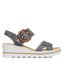 Rieker Sandali Rieker 67476-14 Blau Kombi
