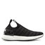 KARL LAGERFELD Sneakersy KARL LAGERFELD KL62119 Black Knit Textile W/Lt Grey