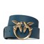Pinko Damengürtel Pinko Love Berry H4 Belt PE 23 PLT01 100120 A0F1 Petrol Blu G35Q