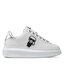 KARL LAGERFELD Sportcipő KARL LAGERFELD KL62530 White Lthr W/Silver