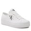 Calvin Klein Jeans Teniși Calvin Klein Jeans Vulc Flatform Essential Mono YW0YW01030 White YBR