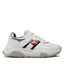 Tommy Hilfiger Sneakersy Tommy Hilfiger Low Cut Lace-Up Sneaker T3A9-32355-1438X S White/Silver X025