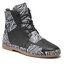 Manitu Stiefeletten Manitu 990034-01 Schwarz/Zebra