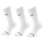 Tommy Jeans Set de 3 perechi de șosete medii unisex Tommy Jeans 701221224 White 001