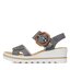 Rieker Sandali Rieker 67476-14 Blau Kombi