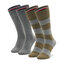 Tommy Hilfiger Комплект 2 чифта дълги чорапи мъжки Tommy Hilfiger 342021001 Olive/Grey Melange 081