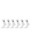 adidas Unisex Magasszárú Zokni adidas Cushioned Sportswear Crew Socks 6 Pairs HT3453 white/black
