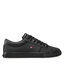 Tommy Hilfiger Sneakers Tommy Hilfiger Iconic Leather Vulc Punched FM0FM04166 Black BDS