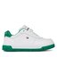 Tommy Hilfiger Sneakers Tommy Hilfiger Low Cut Lace-Up Sneaker T3X9-32871-1355 M White/Green X165