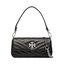 Tory Burch Táska Tory Burch Kira Chevron Small Flap Shoulder Bag 90456 Black/Rolled Nickel 002