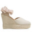 Manebi Espadrile Manebi Shaped Wedge Espadrilles O 7.0 WH White