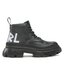 KARL LAGERFELD Polokozačky KARL LAGERFELD KL43520 Black Lthr/Mono