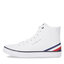 Tommy Hilfiger Sneakersy Tommy Hilfiger Th Hi Vulc Core Lth FM0FM04816 White YBS