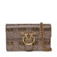 Pinko Дамска чанта Pinko Love Pocket Shiny Logo AL 22-23 PLTT 1P22WV A03W Gold/Antiq ZZ6Q