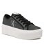 Calvin Klein Jeans Tenisky Calvin Klein Jeans Cupsole Flatform Ny Pearl Wn YW0YW01221 Black/Lavender Aura BEH
