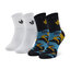 adidas Set di 2 paia di calzini lunghi unisex adidas Camo Mid Ankle HL9297 Multicolore