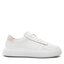 Calvin Klein Sneakersy Calvin Klein Low Top Lace Up HM0HM00549 White/Stony Beige 0K6
