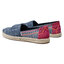 Toms Еспадрили Toms Alpargata Rope 10016263 Indigo Floral/Hmon Print