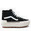 Vans Сникърси Vans Sk8-Hi Stacked VN0A4BTW5ZN1 (Suedecanvas)Blkblncdbinc