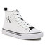 Calvin Klein Jeans Кецове Calvin Klein Jeans High Top Lace-Up Sneaker V3X9-80569-0890 S White/Black
