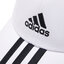 adidas Καπέλο Jockey adidas Baseball 3-Stripes Twill Cap FQ5411 White/Black/Black