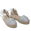 Manebi Еспадрили Manebi Flat Valenciana T 1.6 P0 Pastel Silver Shades Lame