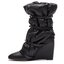 Stuart Weitzman Botine Stuart Weitzman Duvet Stud YL96071 Jet Holt
