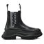 KARL LAGERFELD Polokozačky KARL LAGERFELD KL42944F Black Lthr/Mono
