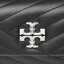 Tory Burch Táska Tory Burch Kira Chevron Small Flap Shoulder Bag 90456 Black/Rolled Nickel 002