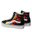 Vans Sneakersy Vans Sk8-Hi Reissue VN0A2XSBPHN1 (Flame) Black/Black/Tr Wht