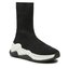 Kurt Geiger Polokozačky Kurt Geiger London Knit Sock 9106601609 Blk/White