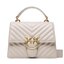 Pinko Handtasche Pinko Love One Top Handle Mini Light PE 23 PLTT 100071 A0GK Grey I30Q