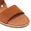 Clarks Sandály Clarks Karsea Strap 261585384 Tan Suede