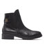 Tommy Hilfiger Боти тип челси Tommy Hilfiger Th Leather Flat Boot FW0FW06749 Black BDS