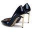 R.Polański High Heels R.Polański 0808 Granatowy Lakier
