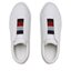 Tommy Hilfiger Sneakersy Tommy Hilfiger Elastic Slip On FW0FW07032 White