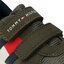 Tommy Hilfiger Sportcipő Tommy Hilfiger Low Cut Velcro Sneaker T1B4-30481-0732 S Military Green 414