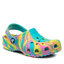 Crocs Șlapi Crocs Classic Marbied Clog K 207464 Digital Aqua/Multi