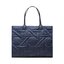 Tory Burch Geantă Tory Burch Ella Basketweave Tote 140700 Royal Navy 403