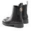Guess Členková obuv s elastickým prvkom Guess Oakess FL7OAK LEA10 BLACK