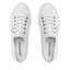 Superga Sneakers aus Stoff Superga 2750 Resin Eyelets S4117JW White/Classic Tortoiseshell A5X