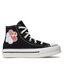 Converse Plátěnky Converse Ctas Eva Lift Hi A05166C Black/Sunrise Pink