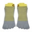 Vibram Fivefingers Rövid unisex zoknik Vibram Fivefingers Athletic No Show S21N04 Yellow/Grey