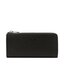 Lacoste Голям дамски портфейл Lacoste Slim Zip Wallet NF3580KL Noir 000