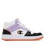 Champion Sneakersy Champion Rebound 2.0 Mid Mid Cut Shoe S11471-WW016 Wht/Violet/Black/Ora