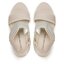 Calvin Klein Jeans Сандали Calvin Klein Jeans Wedge Sandal Badge YW0YW01028 White/Ancient White 0LA